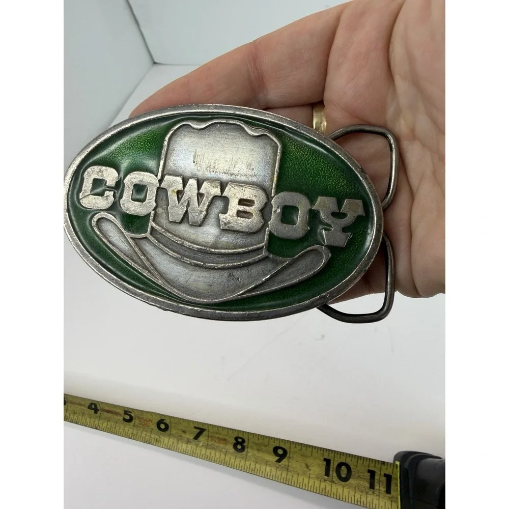 1978 Capt. Hawks Sky Patrol Cowboy Men's Belt Buckle USA Enamel